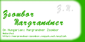 zsombor margrandner business card